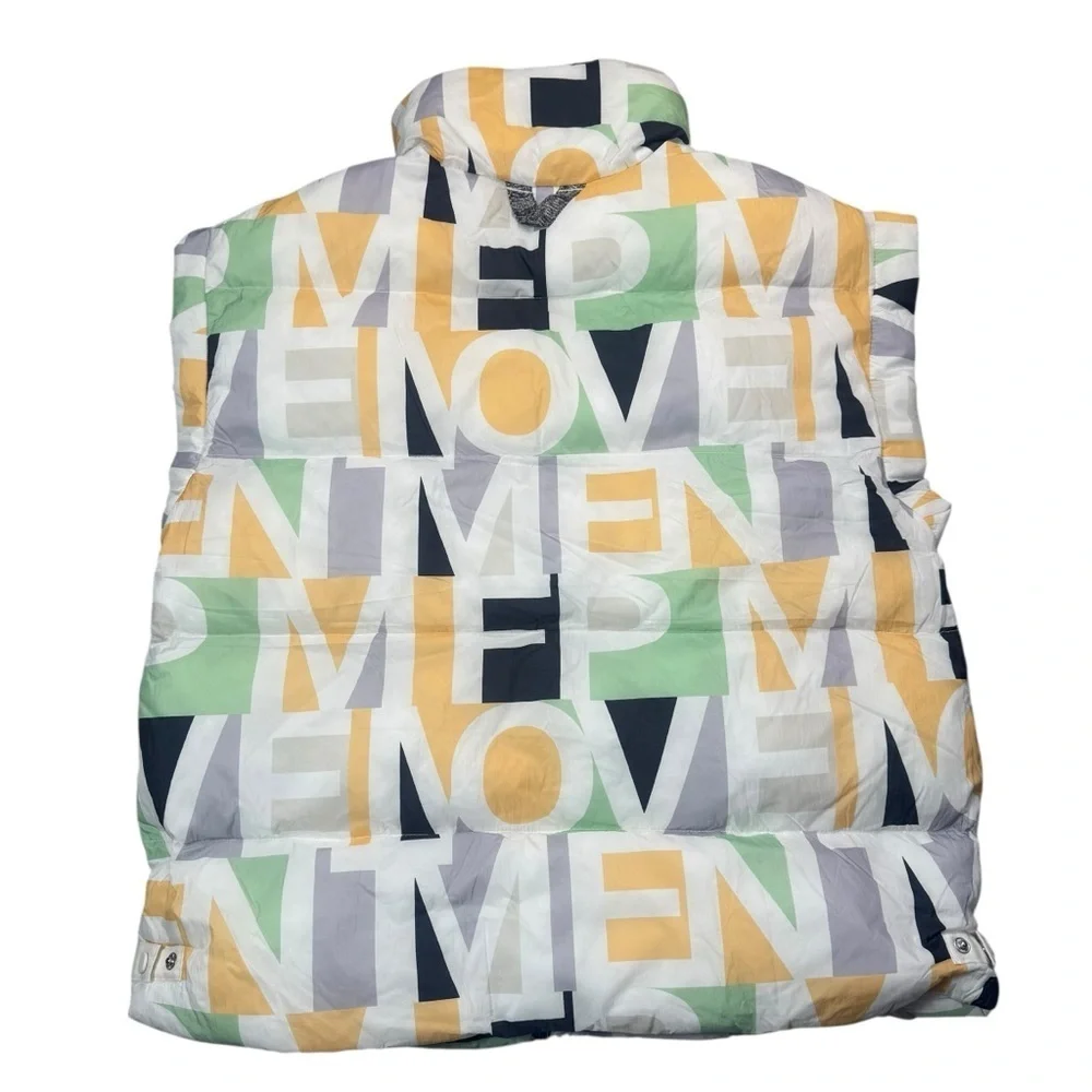 NWT New Free People In A Bubble Printed Puffer Vest Size S